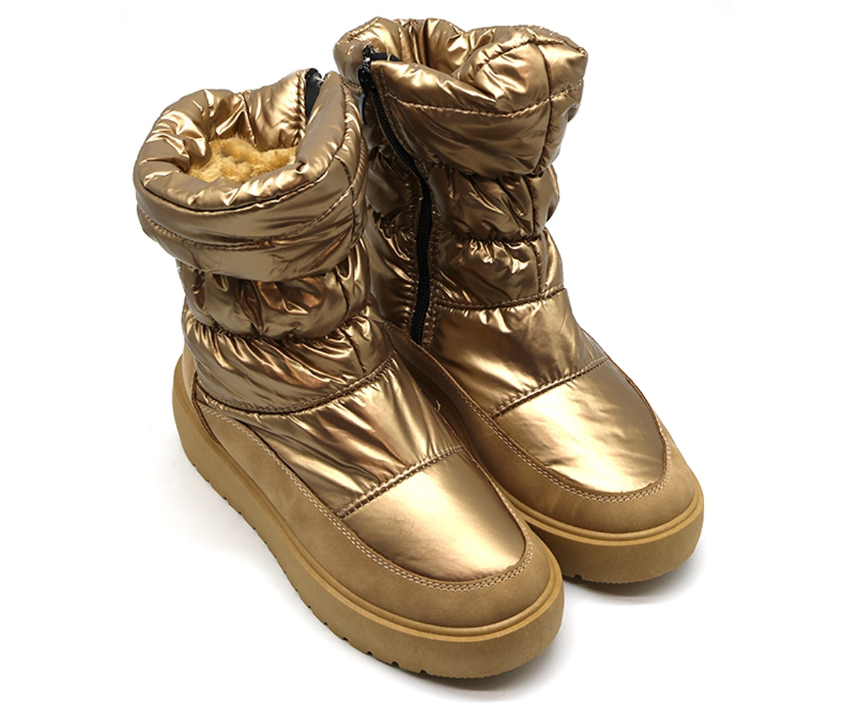 gold nylon boot