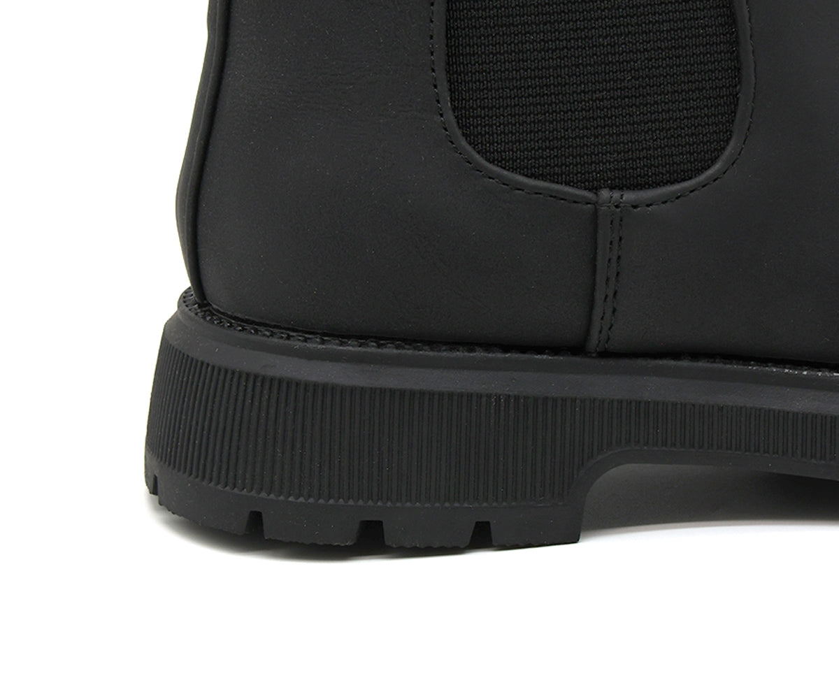 girls black nubuck chelsea boot