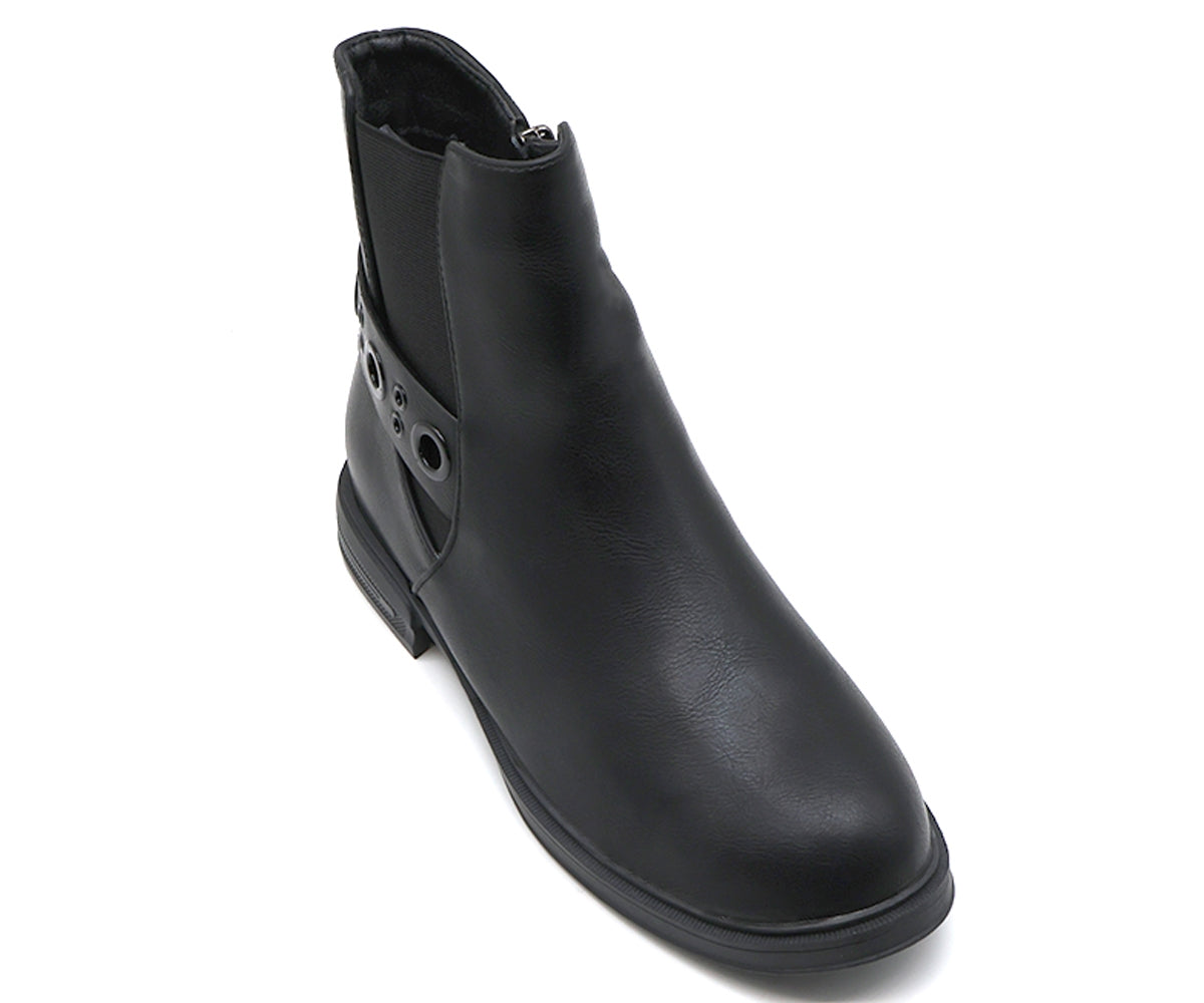 eyelet ankle boot