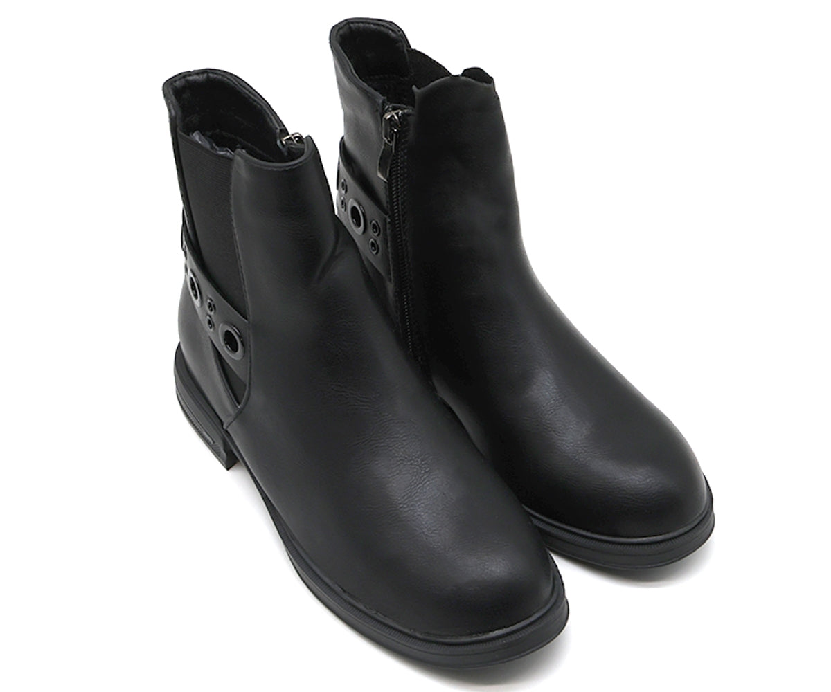 eyelet ankle boot