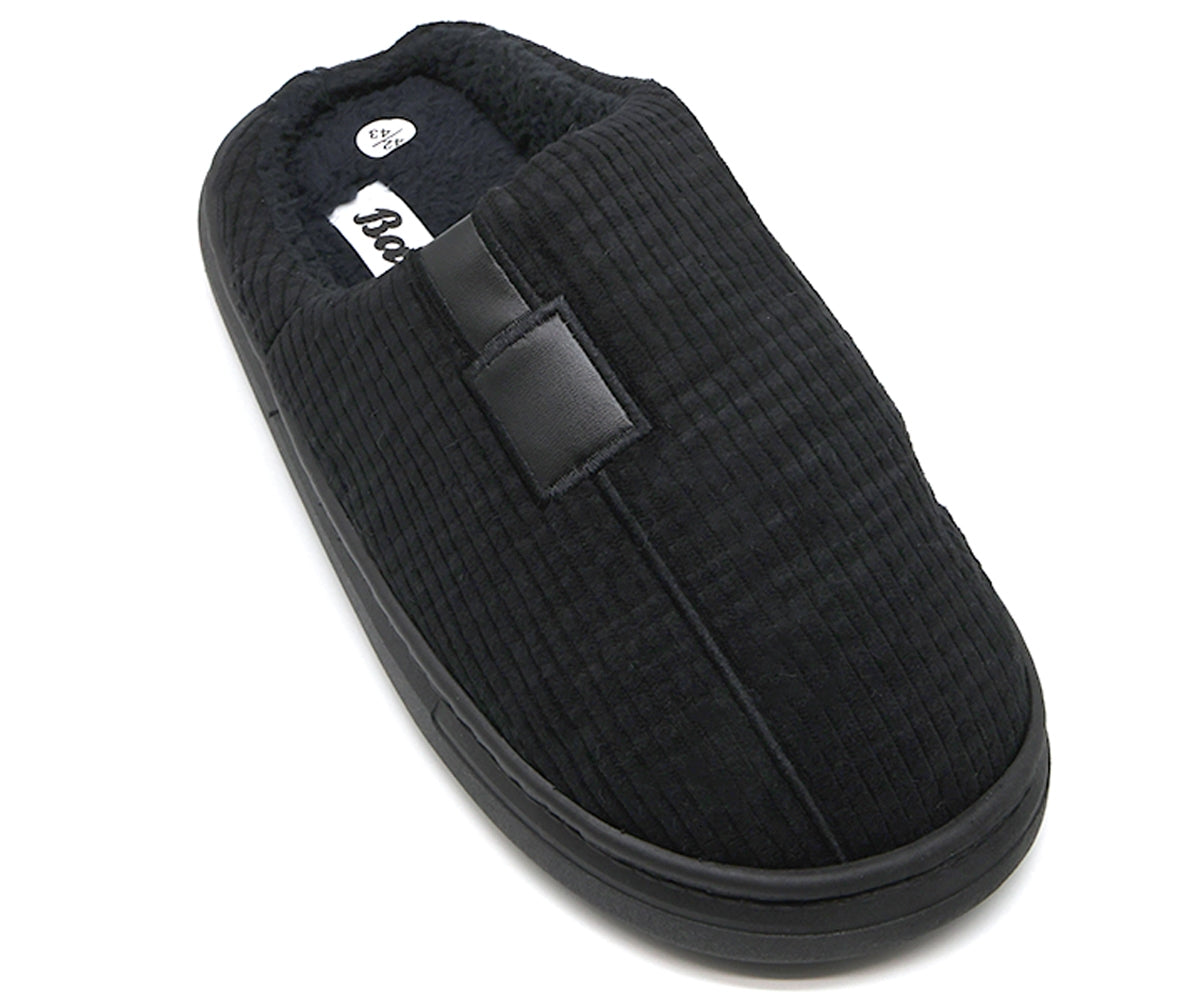 black striped house slipper