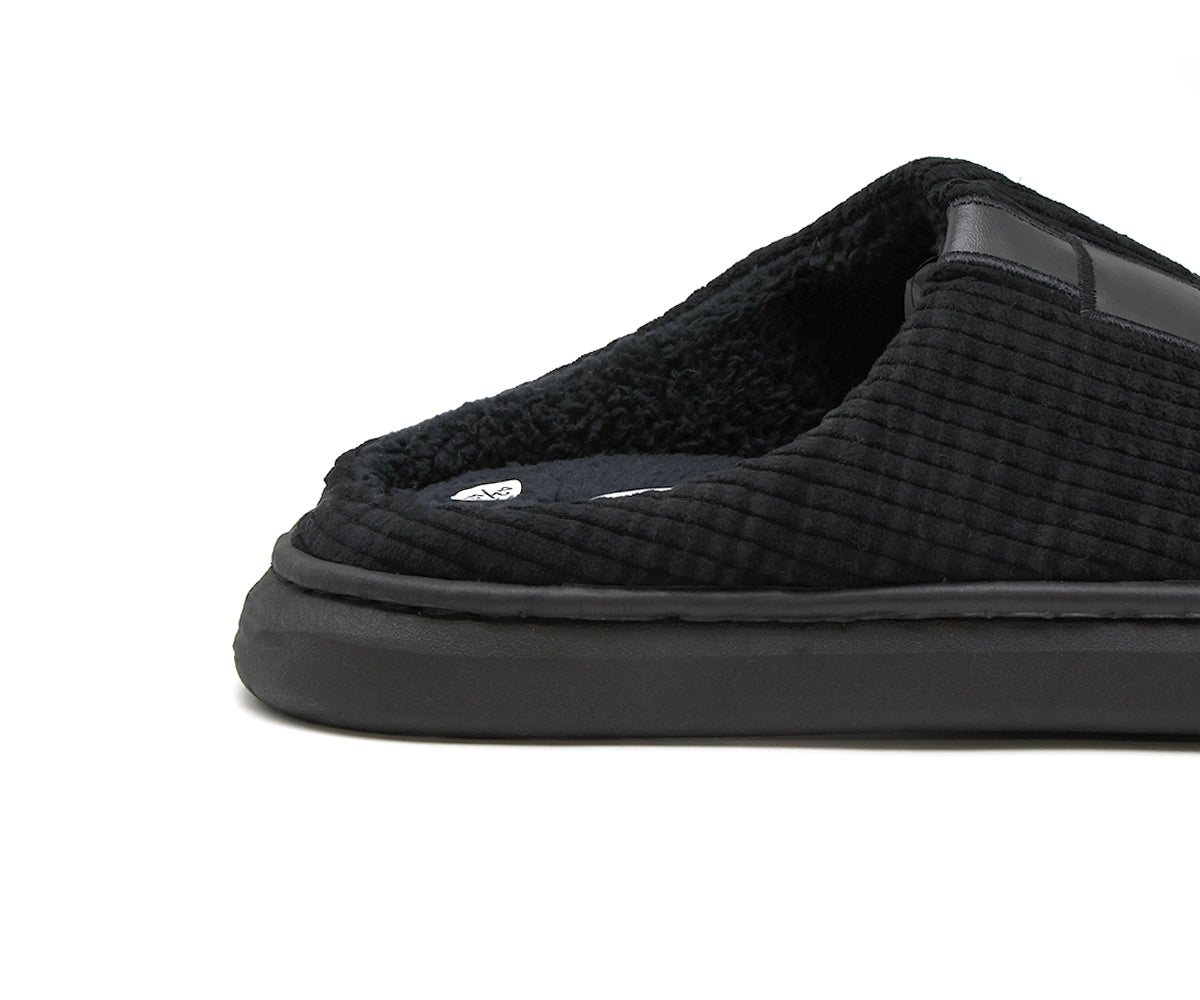 black striped house slipper