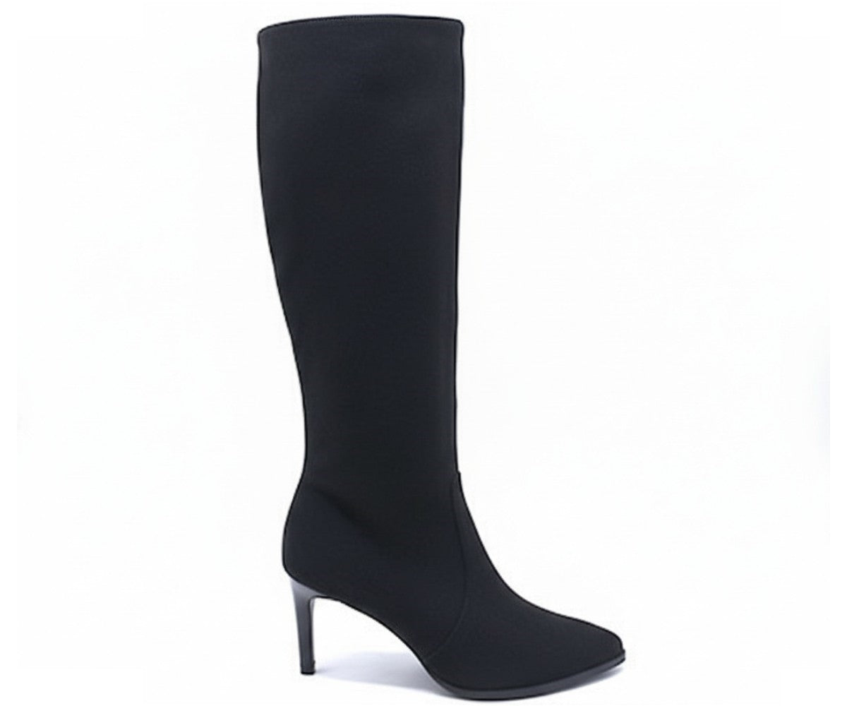black high stiletto boot