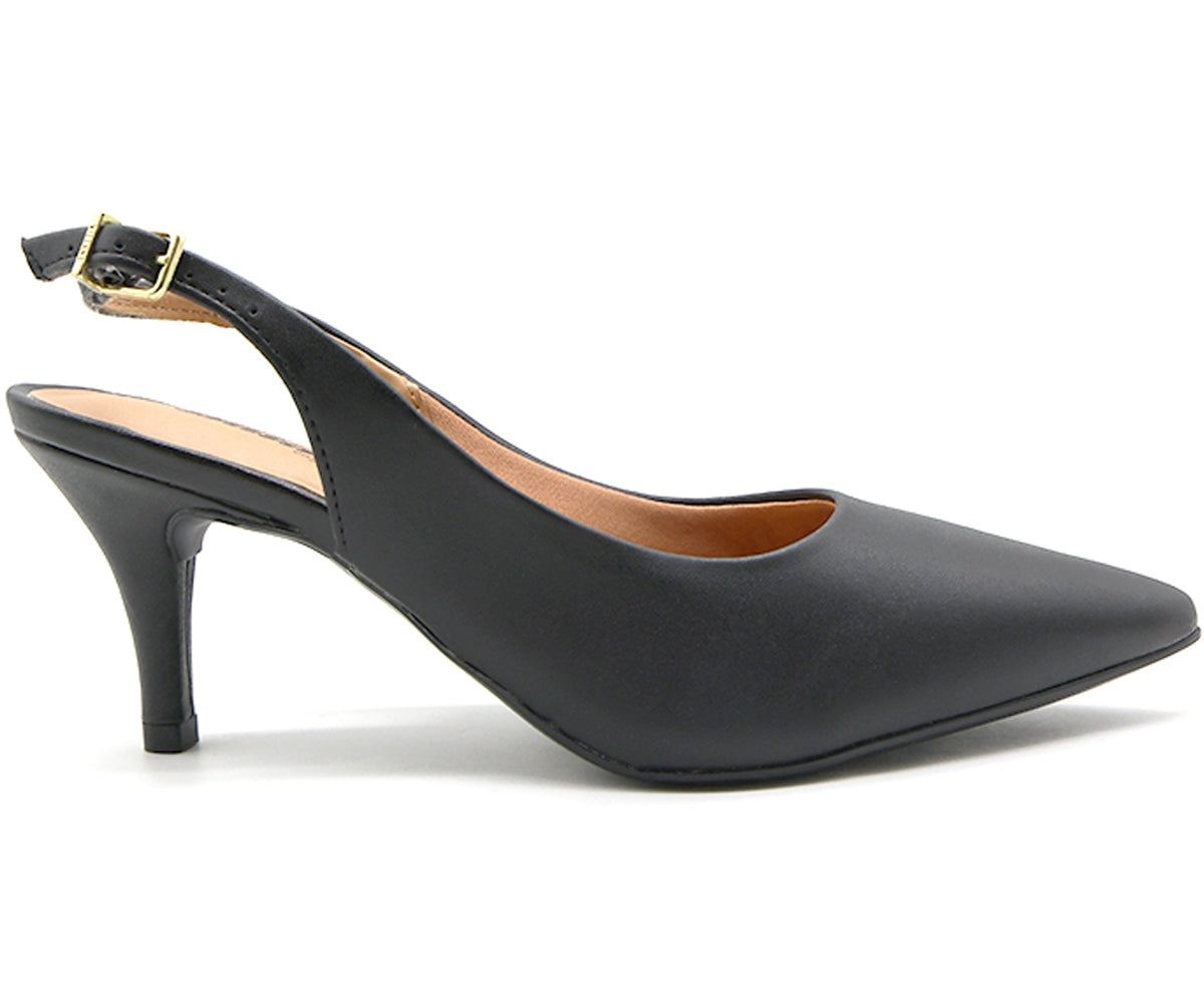 br classic mid-heel black slingback stilletos