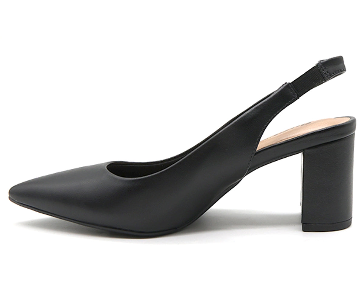 br classic block heel black slingback stilletos