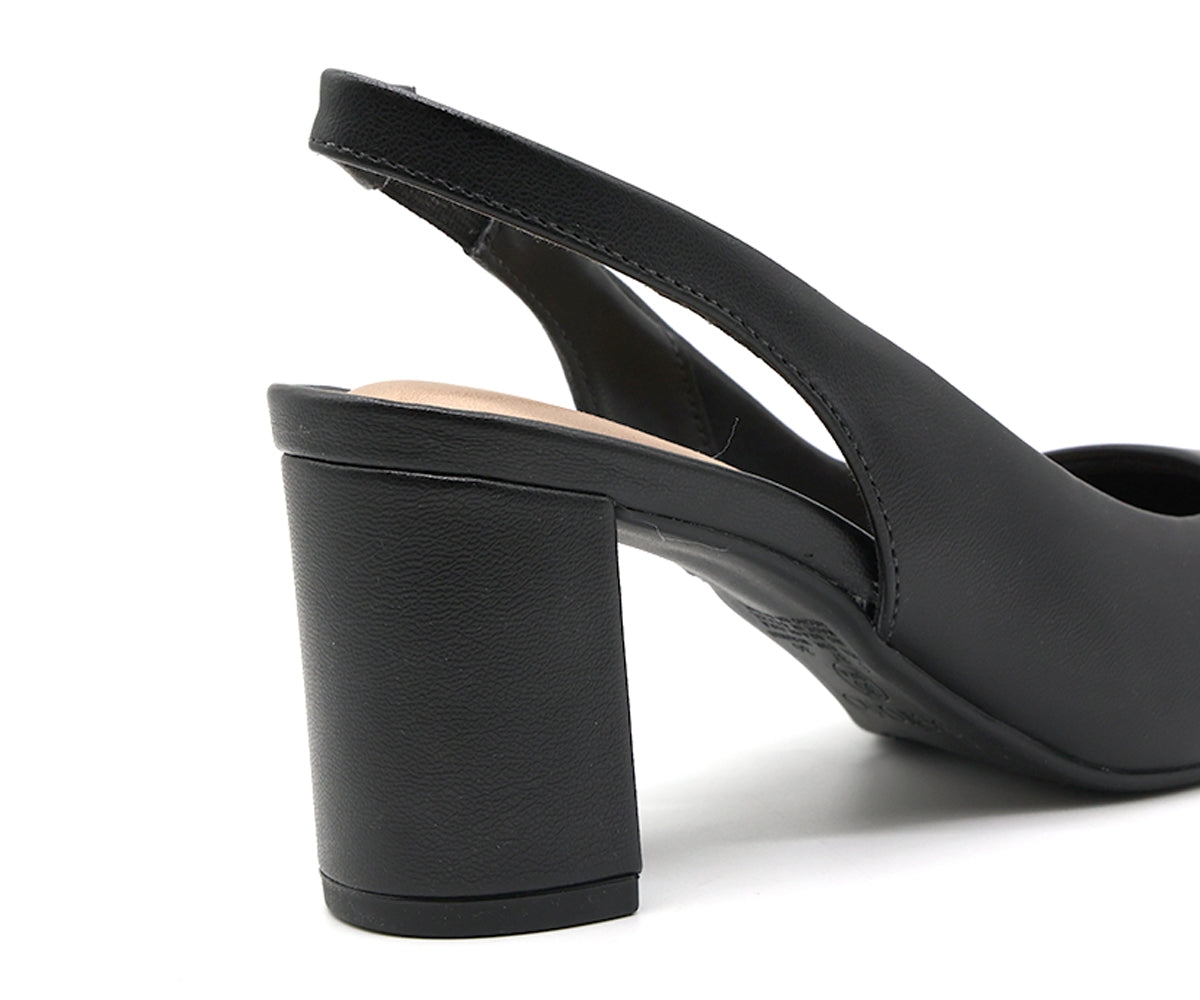 br classic block heel black slingback stilletos