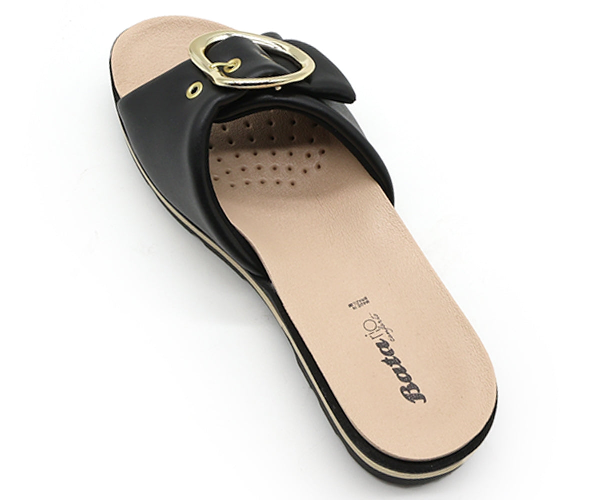 dry tech black big buckle slides