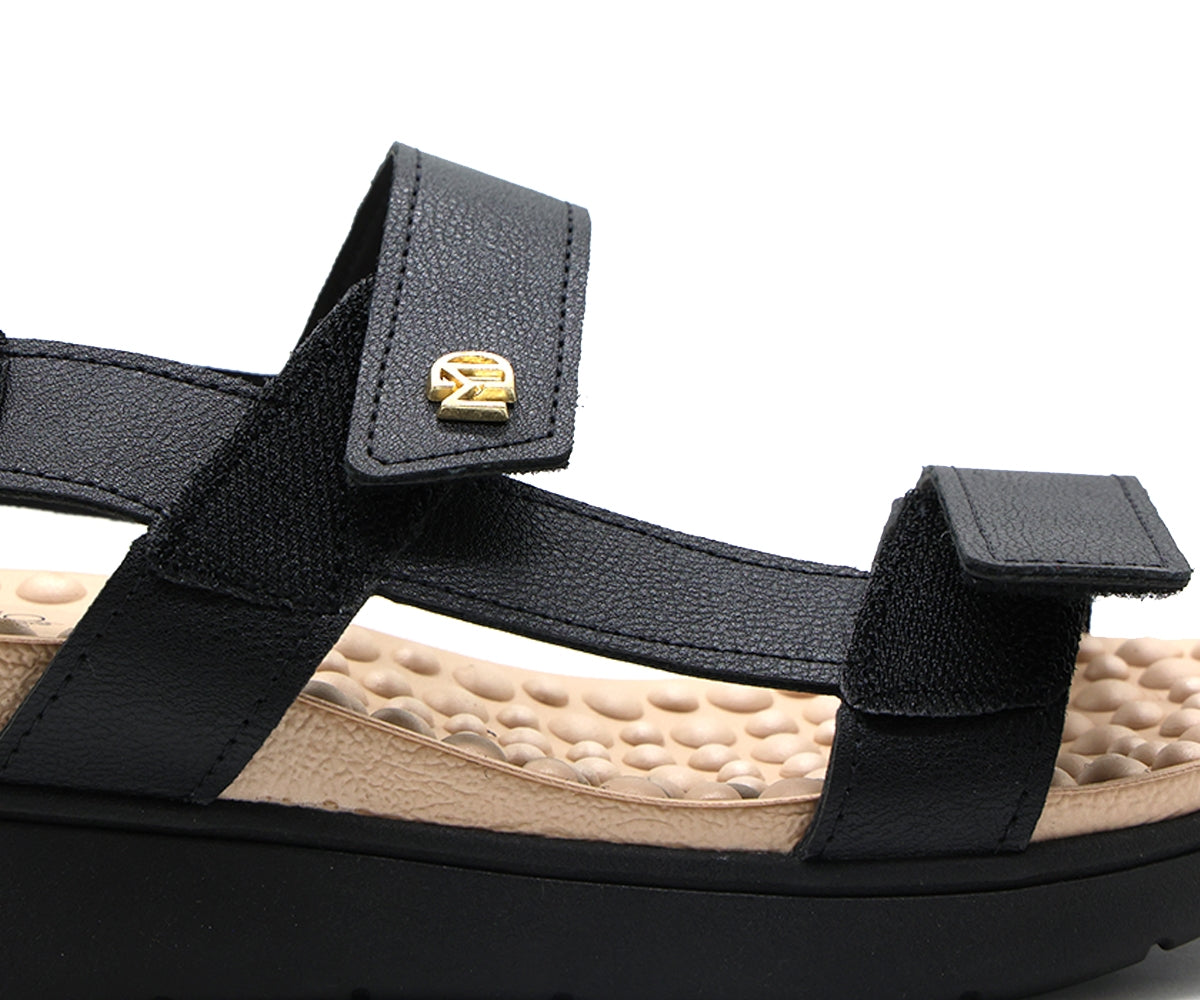 br reflex tech black velcro sandals