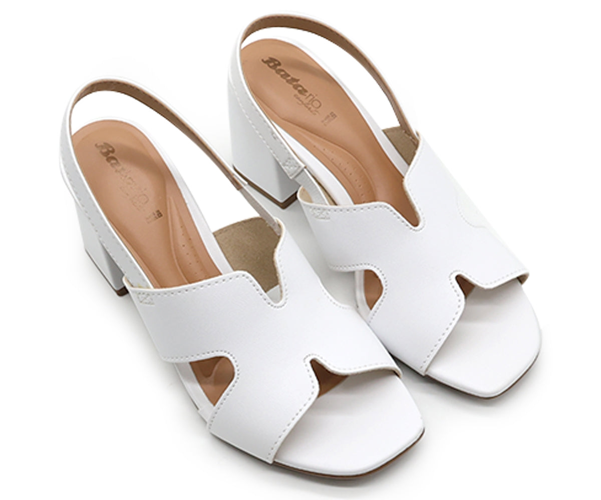 BR White Cutout Sandal
