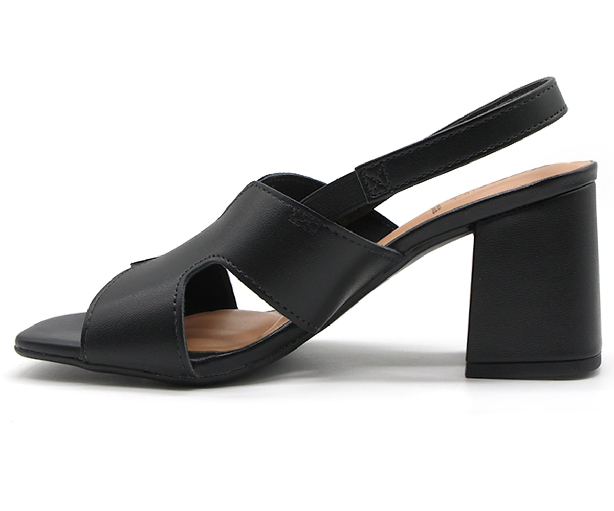 BR Black Cutout Sandal