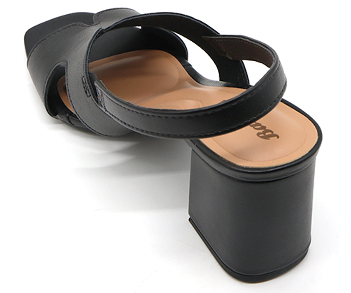 BR Black Cutout Sandal