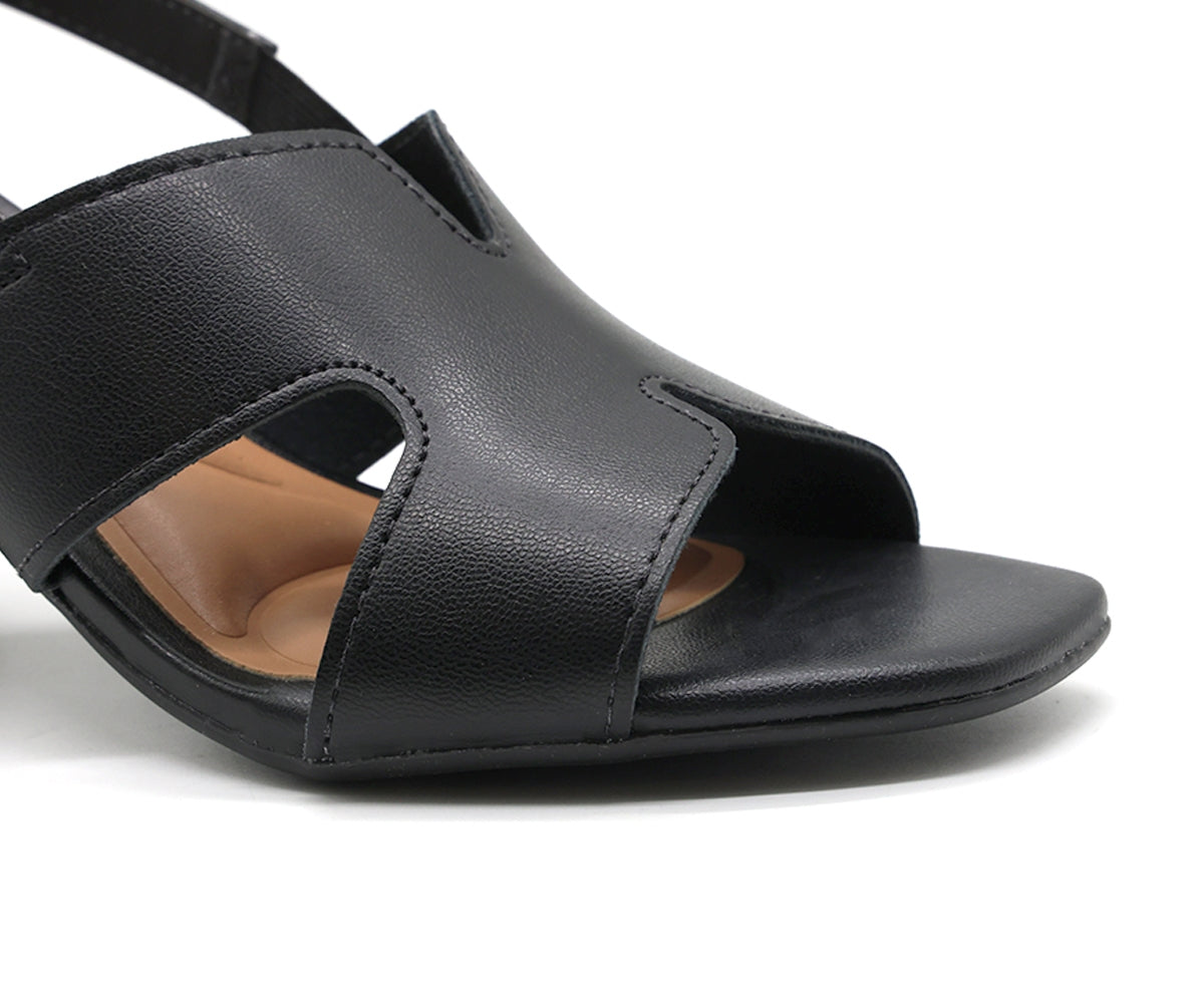 BR Black Cutout Sandal