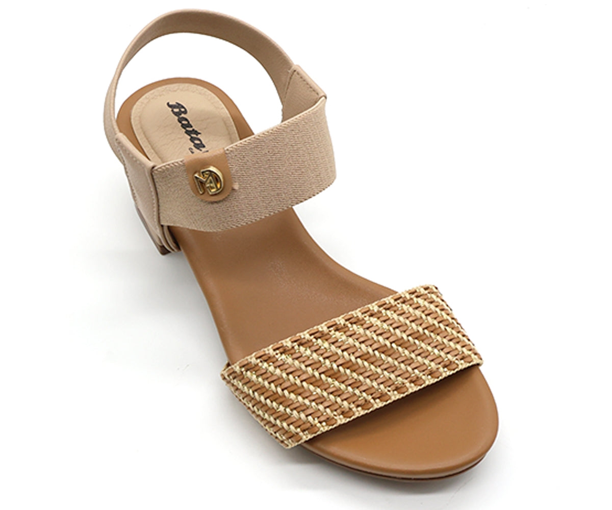 br beige woven sandal