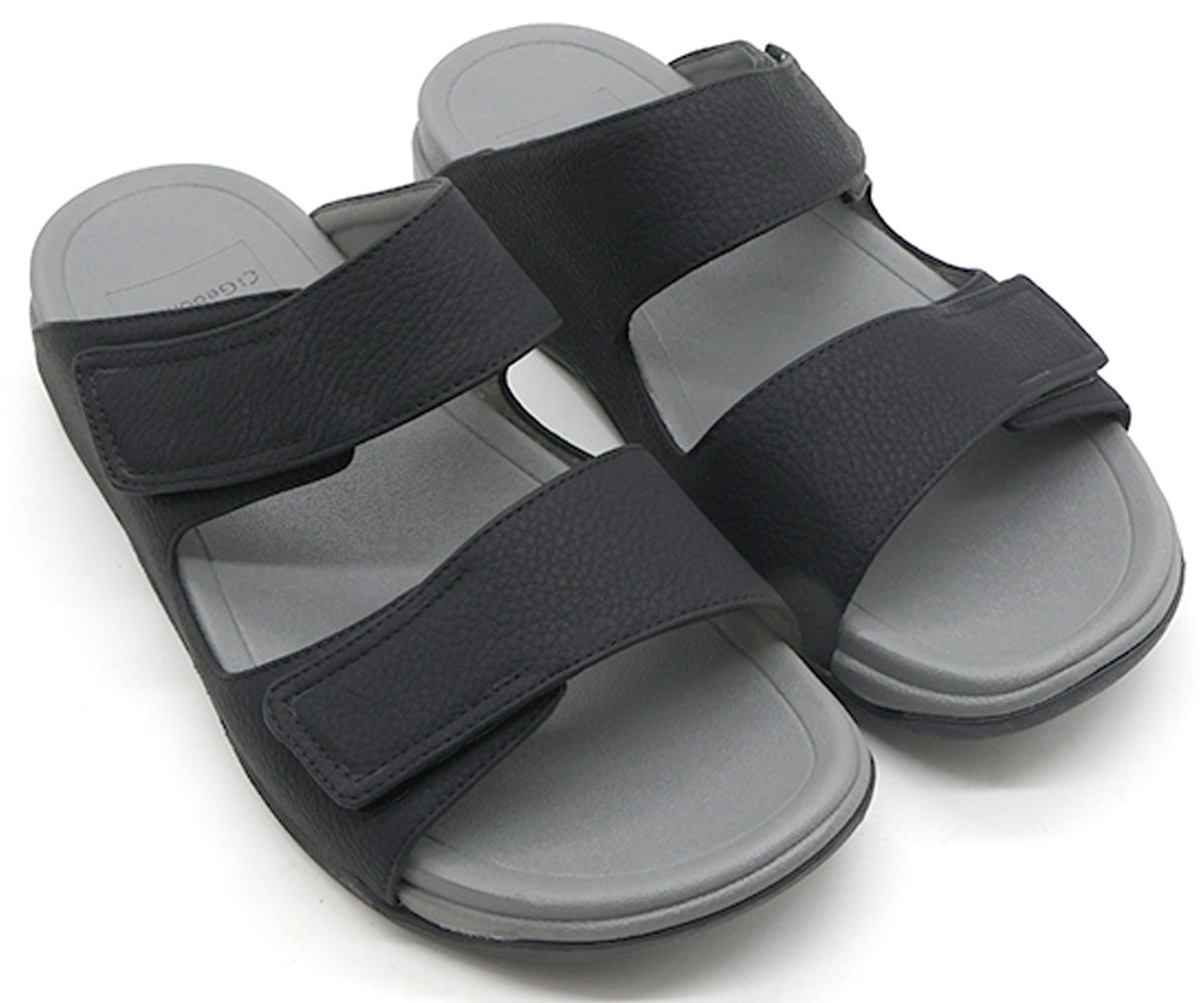 black urban velcro slides