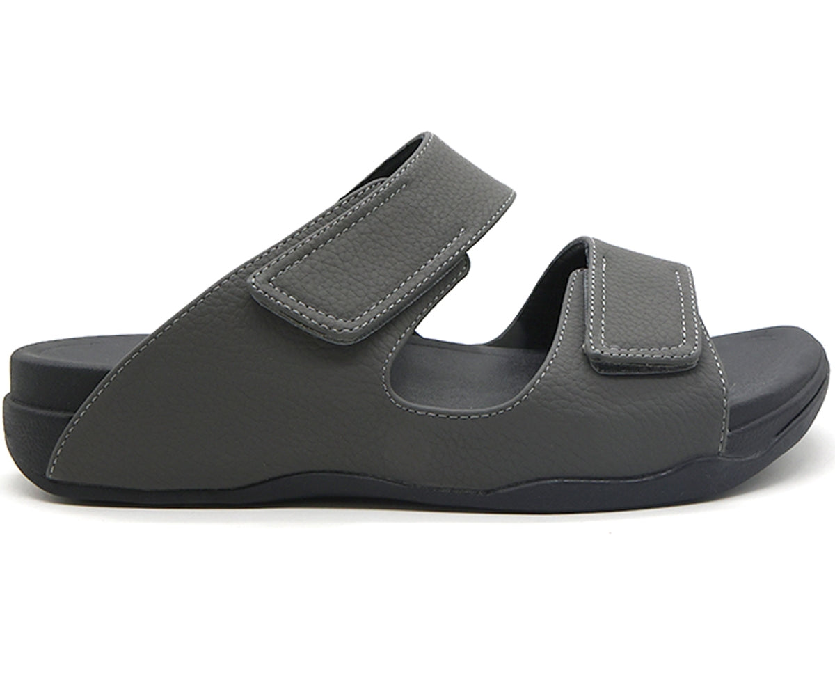 grey urban velcro slides