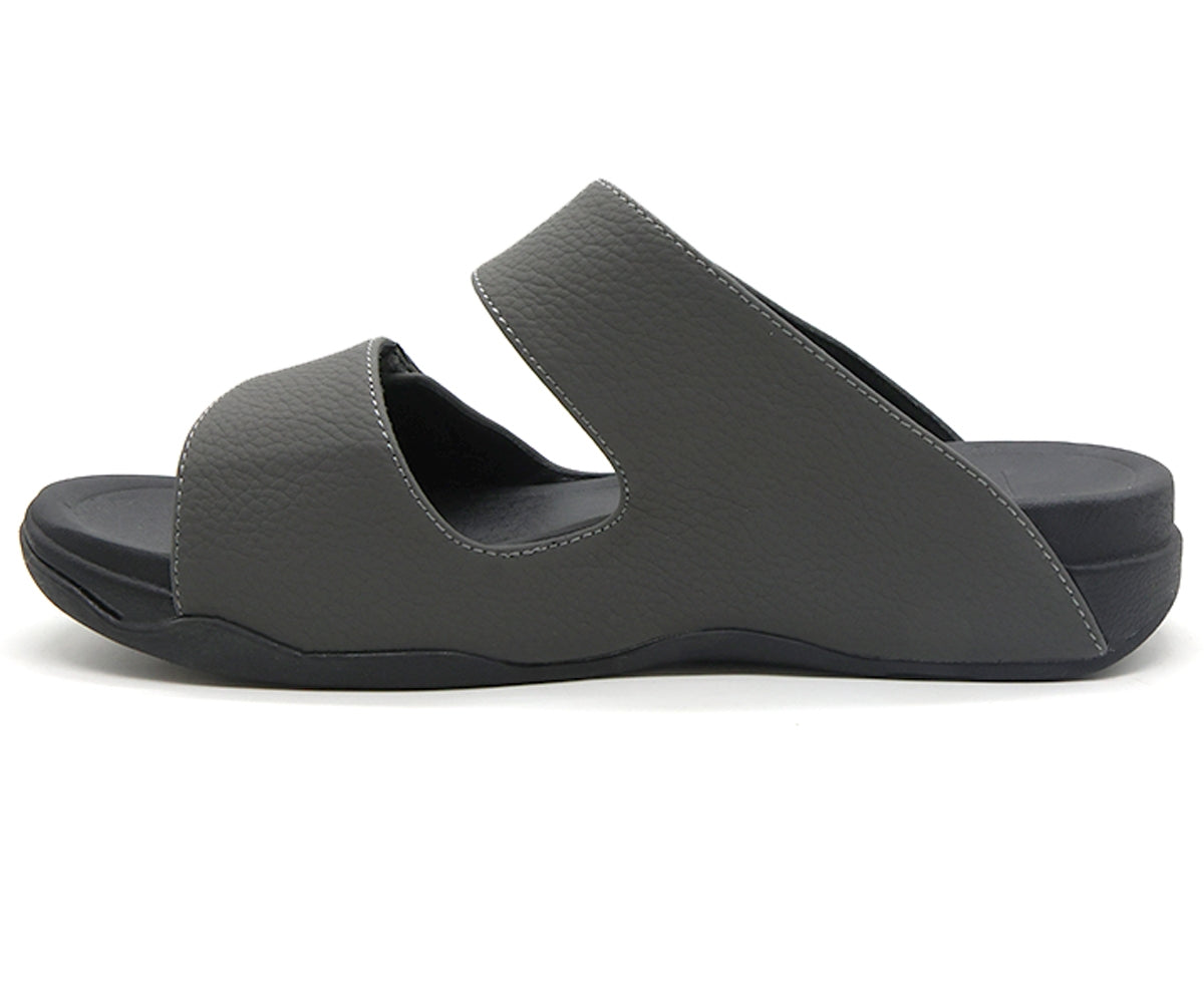 grey urban velcro slides