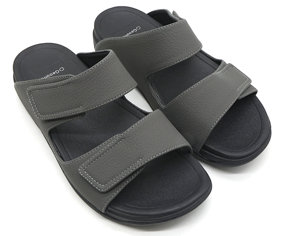 grey urban velcro slides