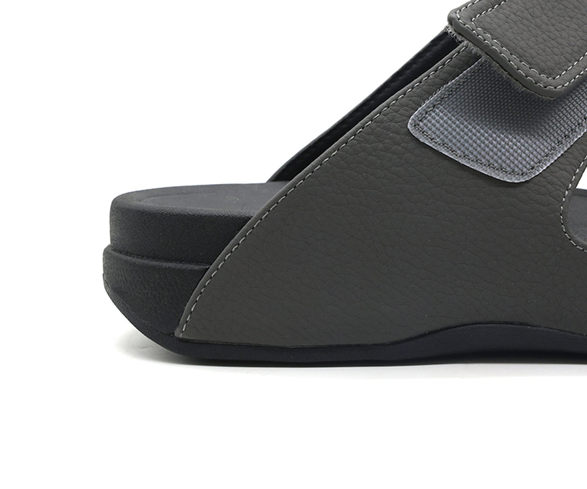 grey urban velcro slides