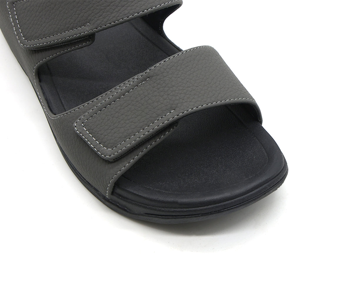 grey urban velcro slides