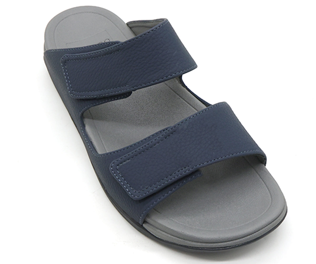 navy urban velcro slides