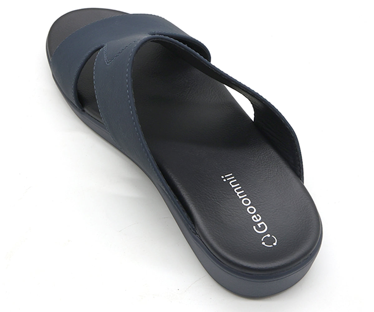 ultra navy nubuck slides