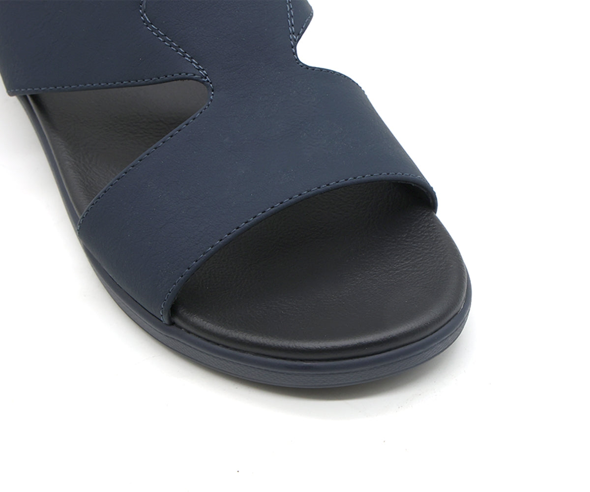 ultra navy nubuck slides