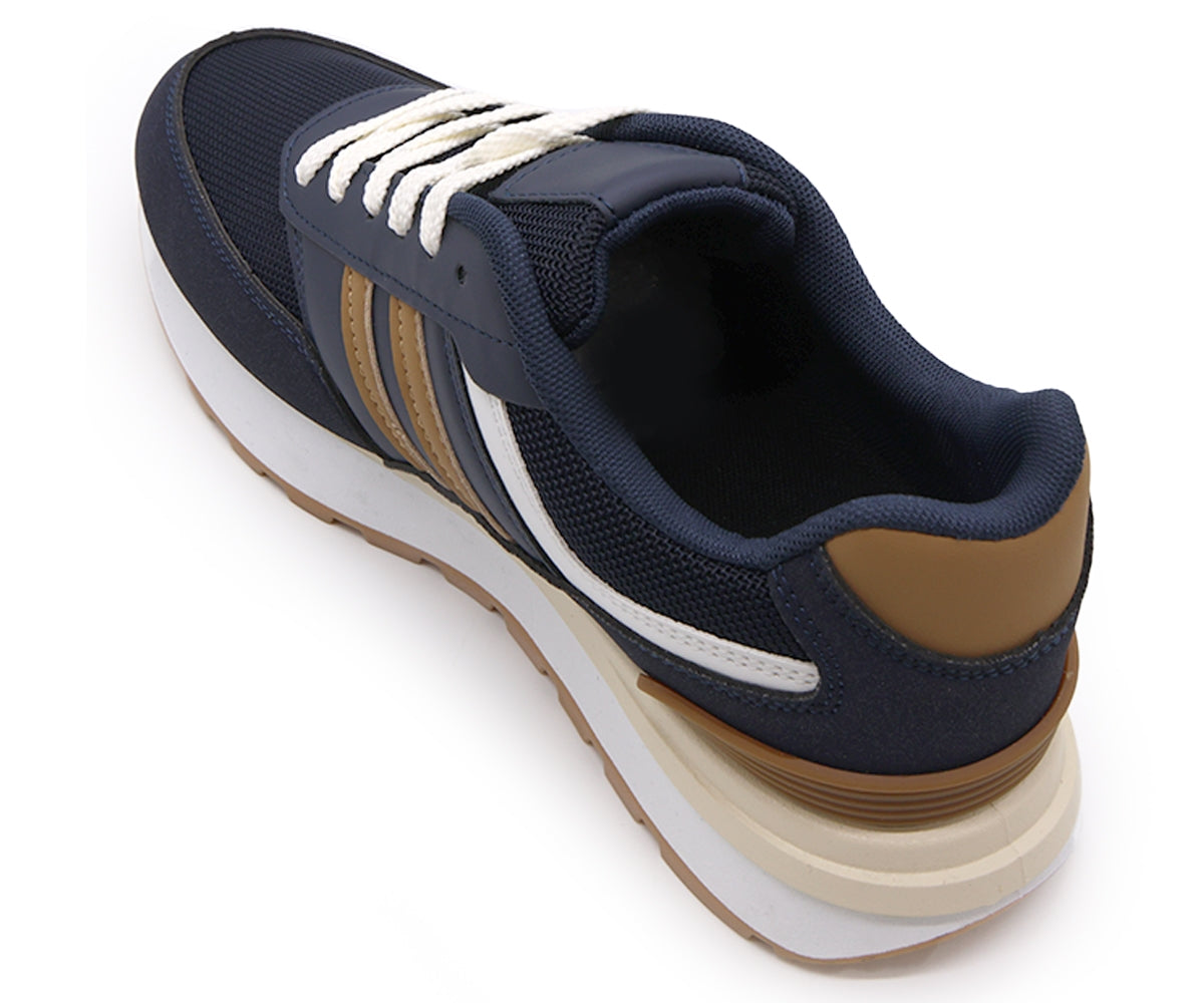 retro navy lace-ups