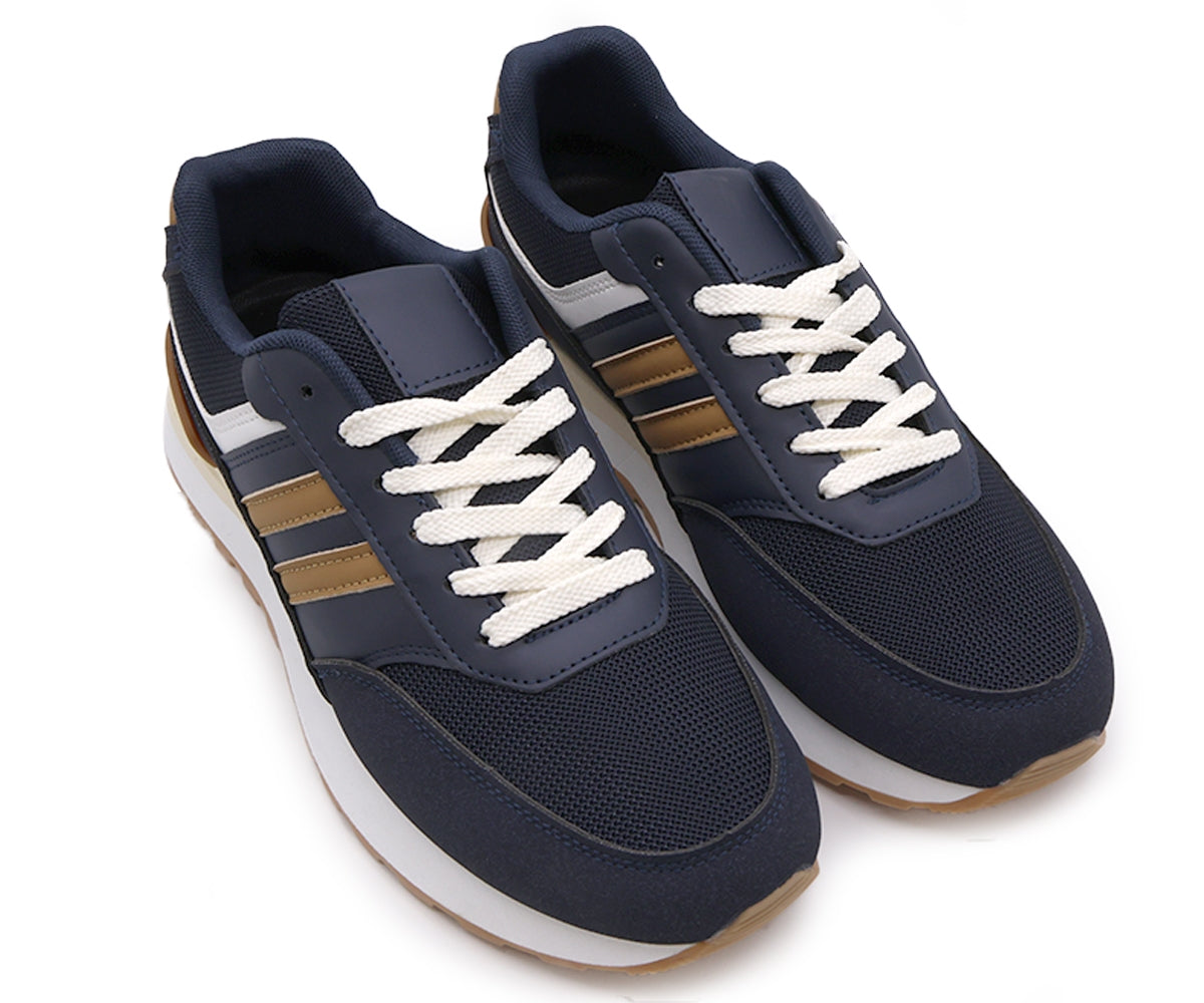 retro navy lace-ups