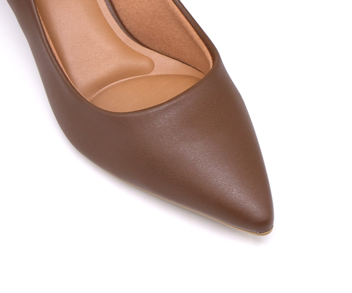 br classic kitten heel brown stilettos