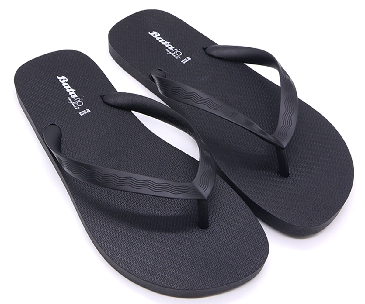 br sport all black flip flops