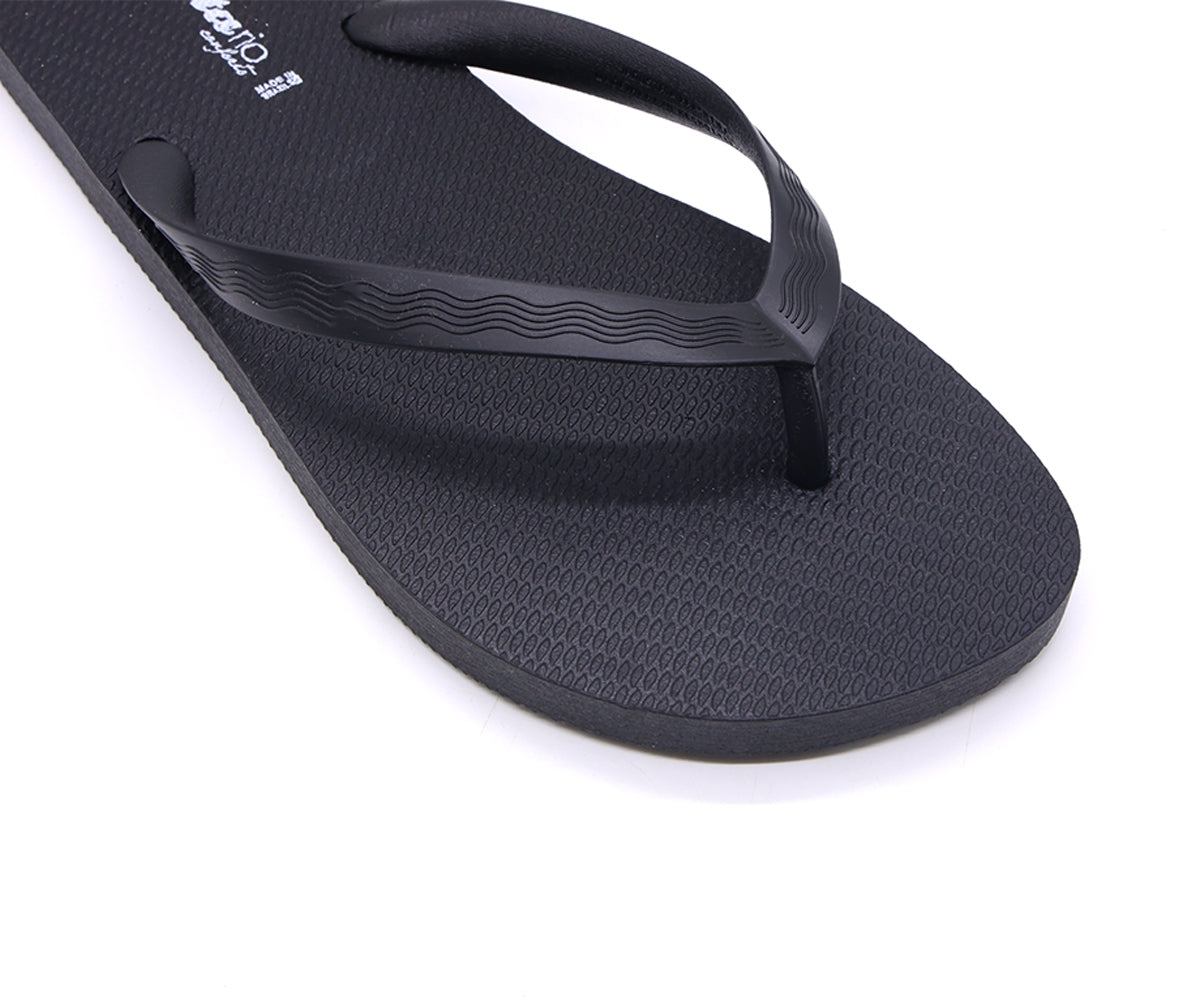 br sport all black flip flops