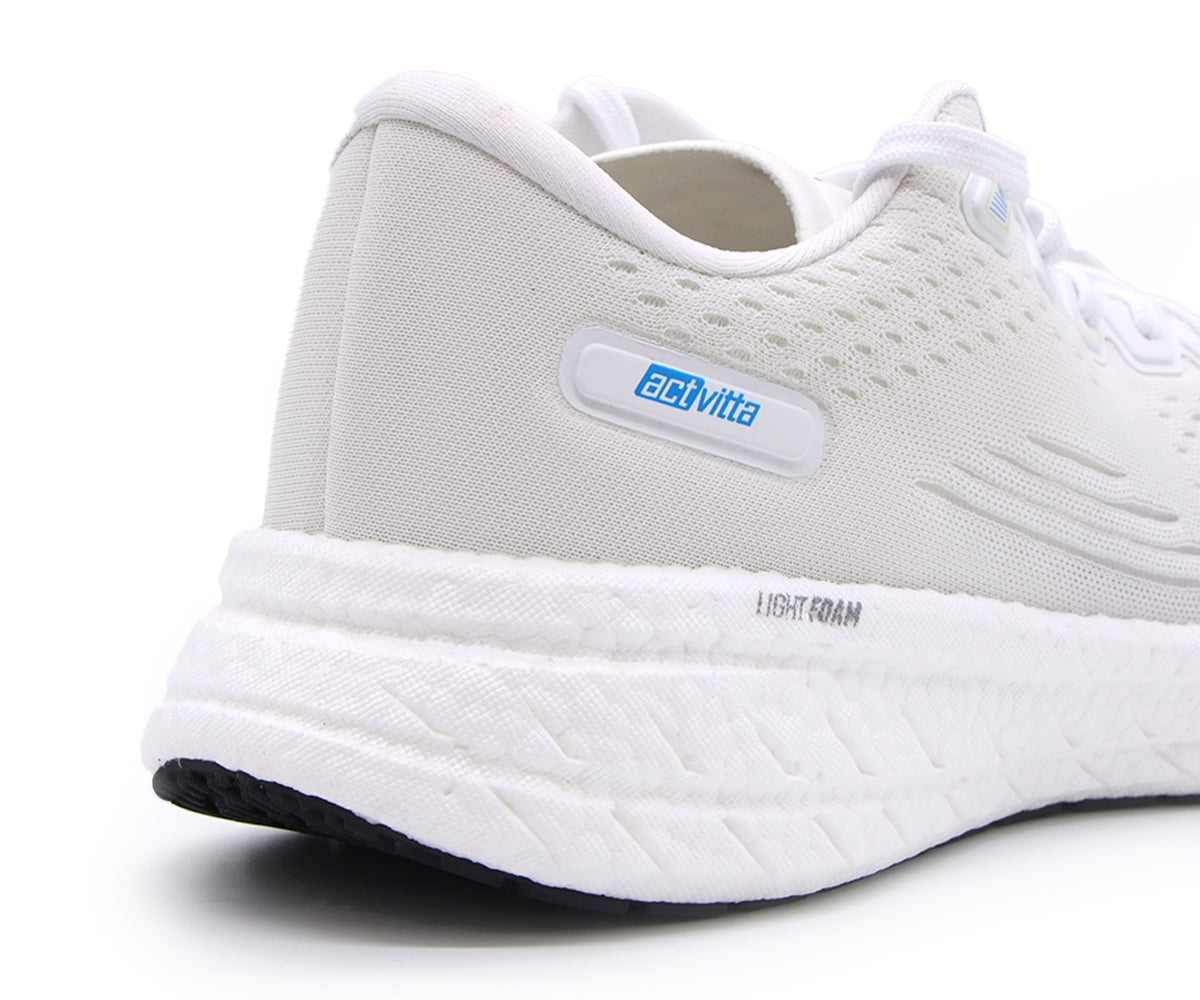 lightfoam all white trainers