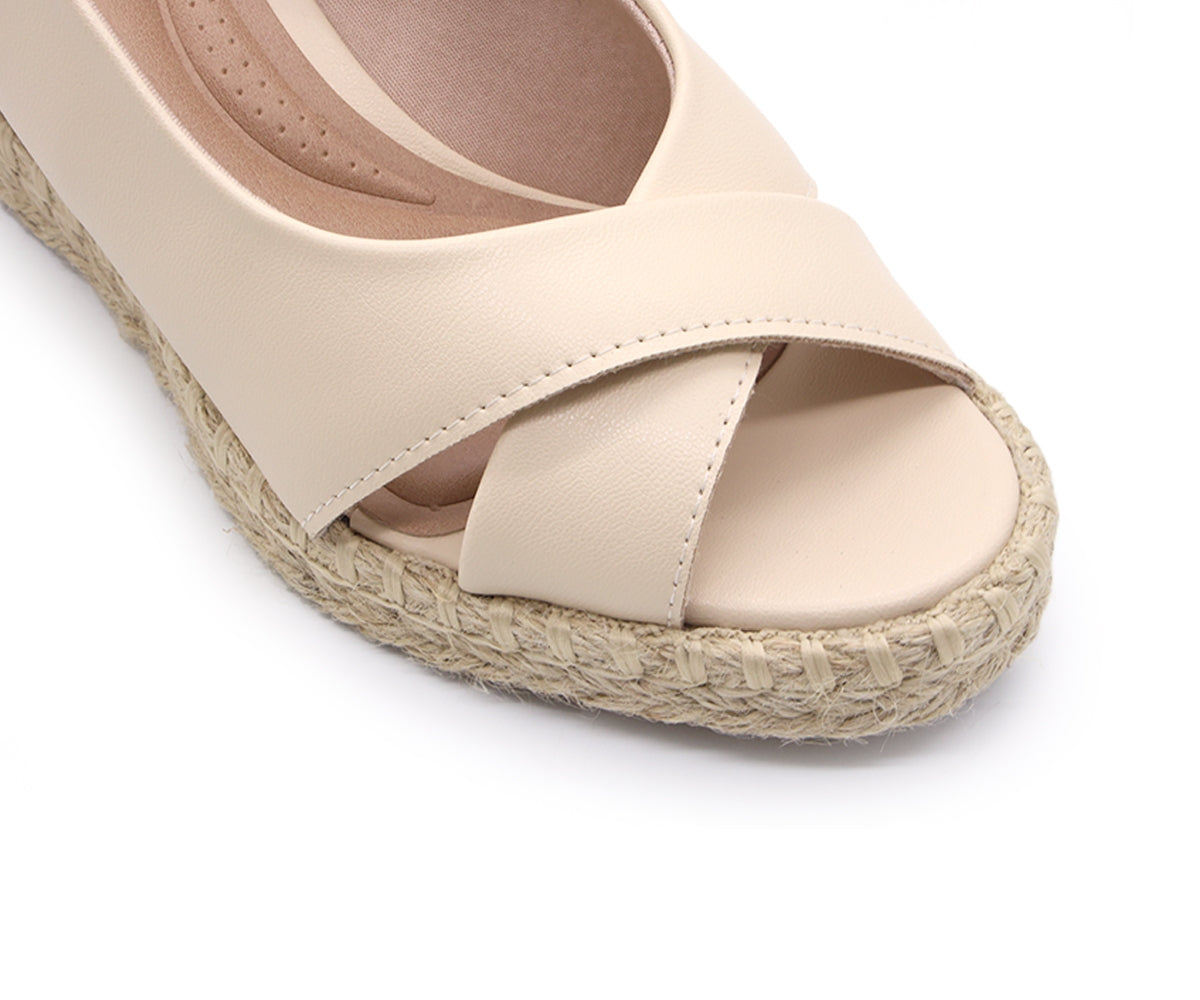 br beige espadrille wedge sandal