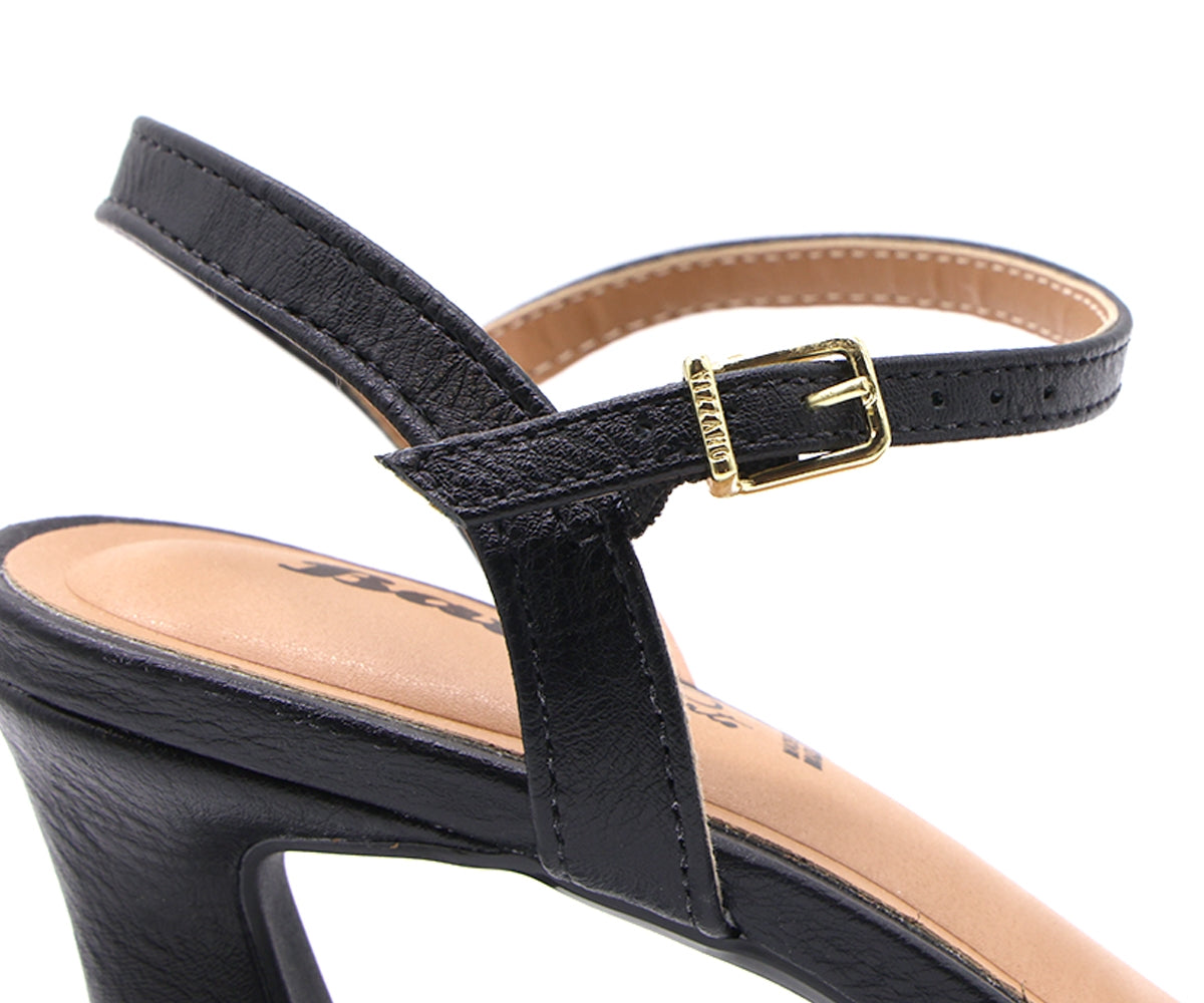 br black stitched sandal