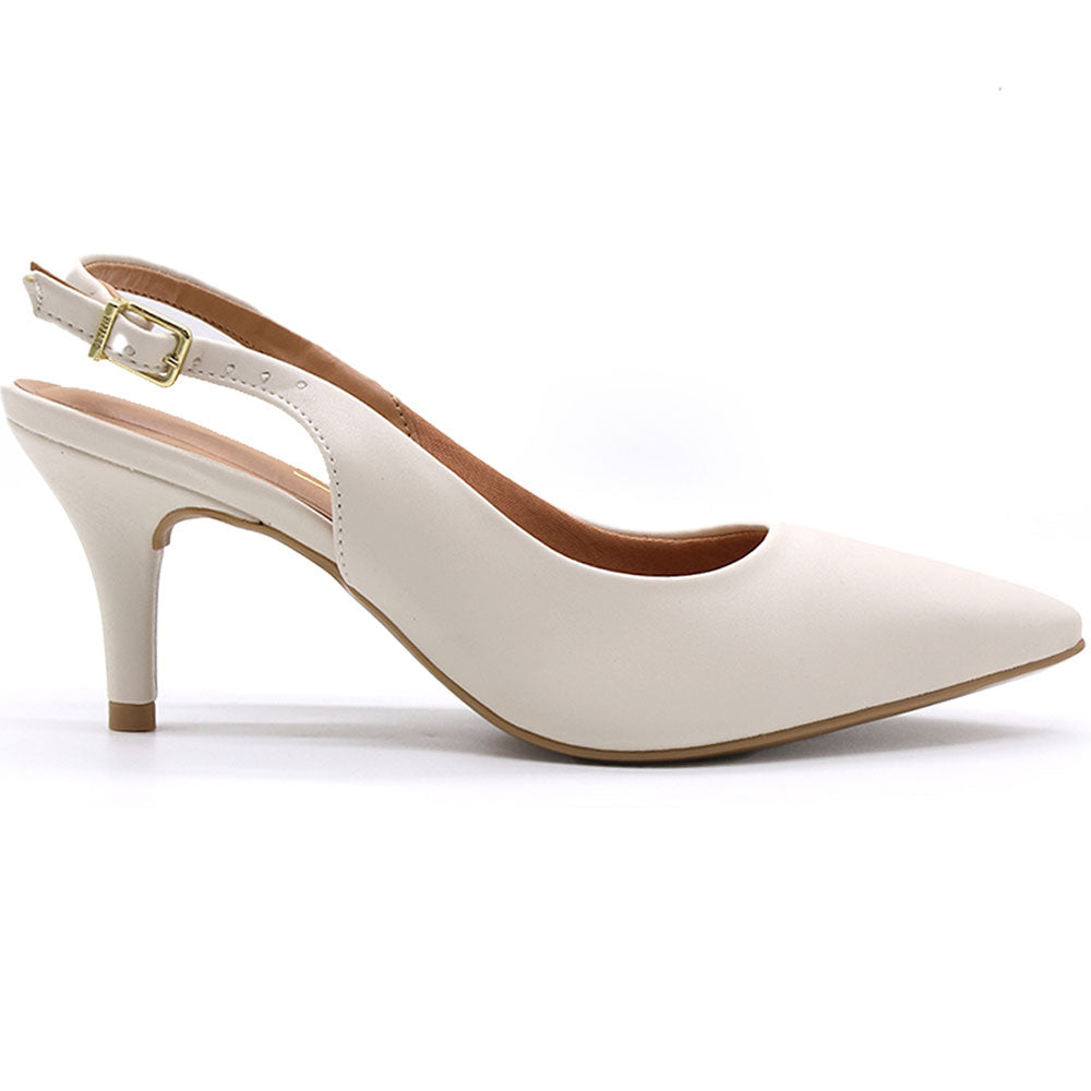 br classic mid-heel white slingback stilletos