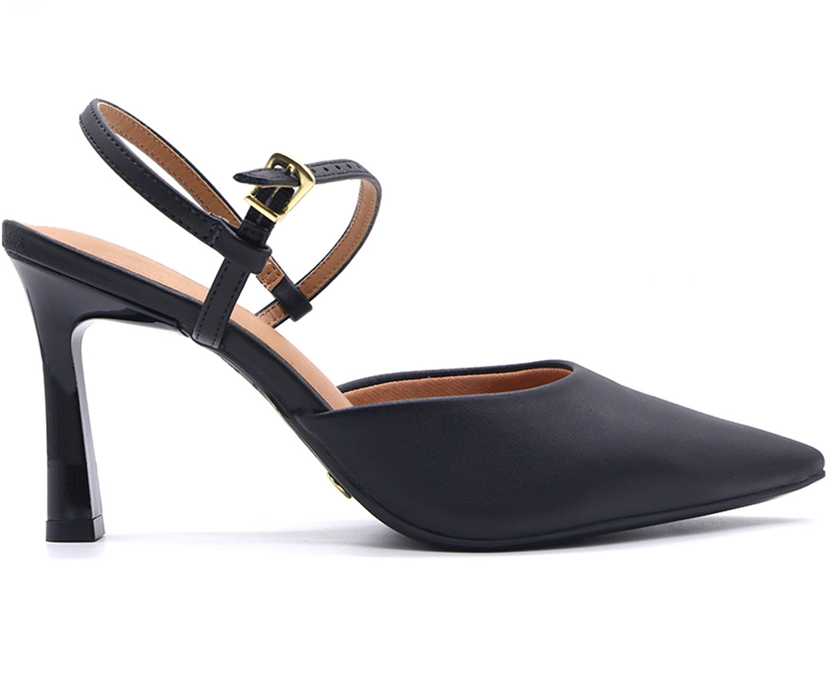 br high heel black strappy stilletos