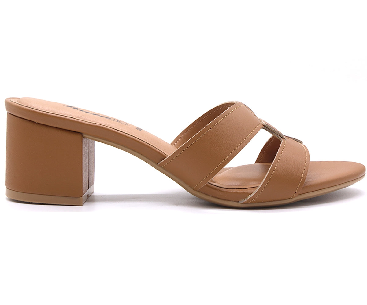 br camel cut-out mules