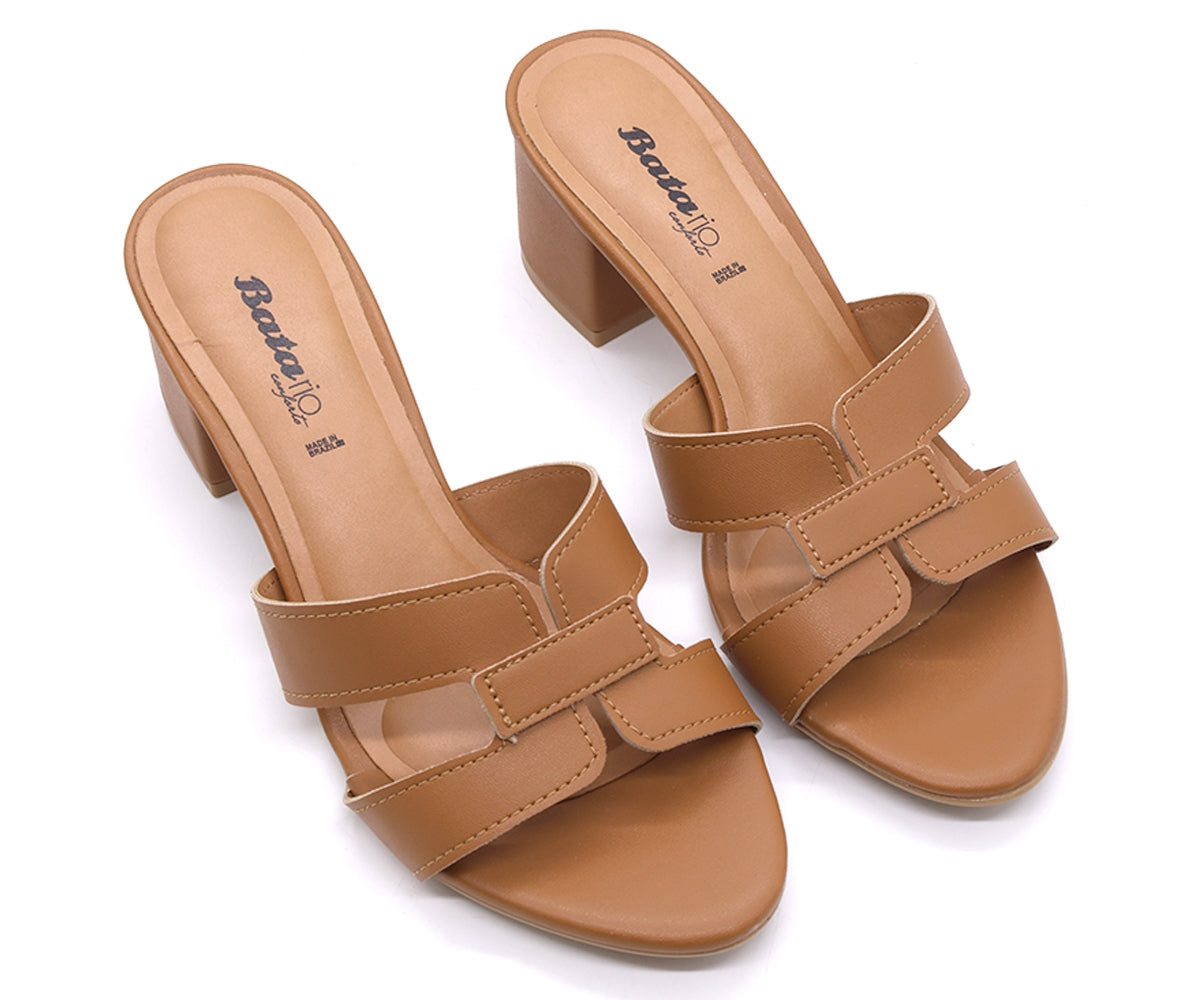 br camel cut-out mules