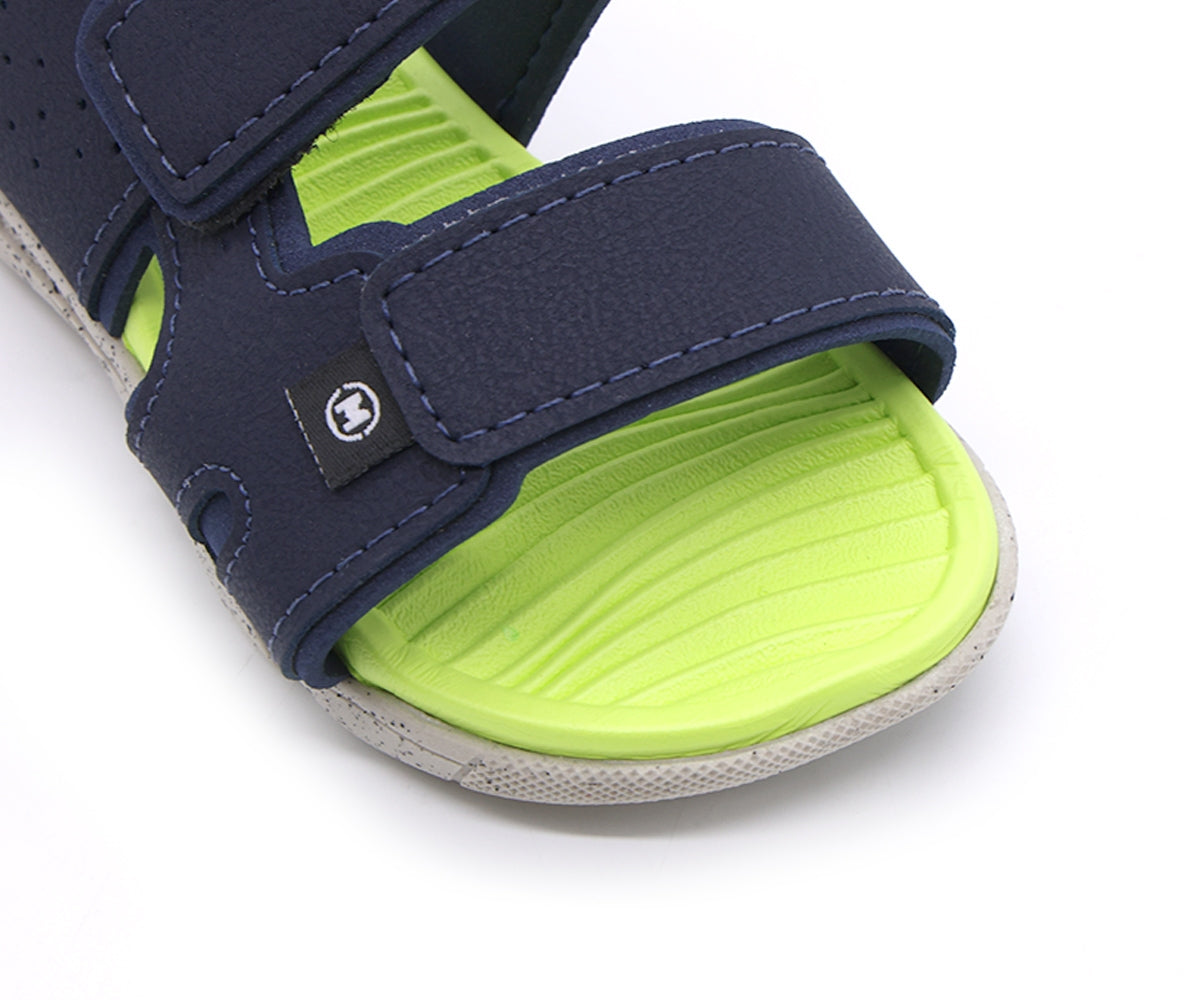 br baby navy & green velcro sandal
