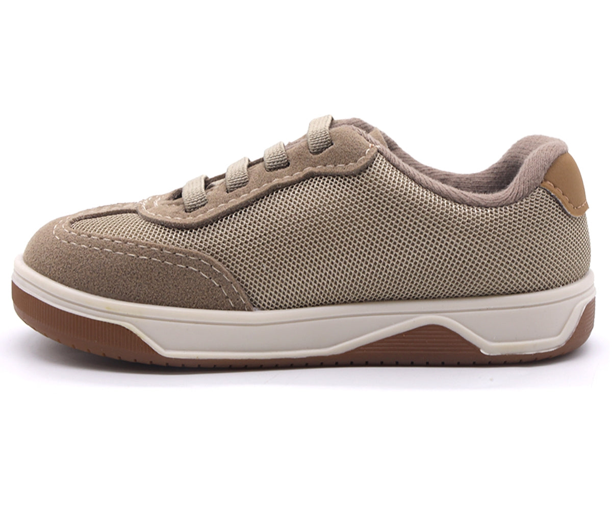 br baby beige sneakers w/ elastic lace