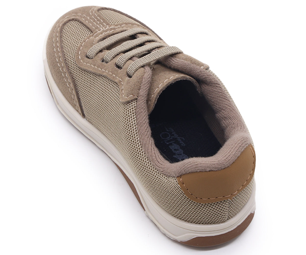 br baby beige sneakers w/ elastic lace