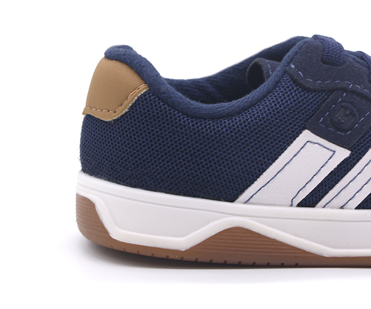 br baby navy sneakers w/ elastic lace