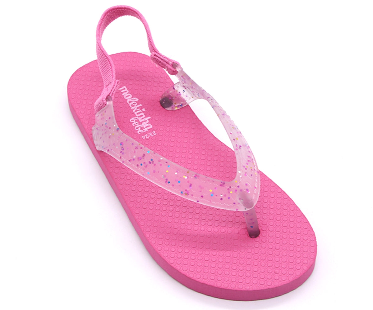 br fuchsia glitter flip flop sandal