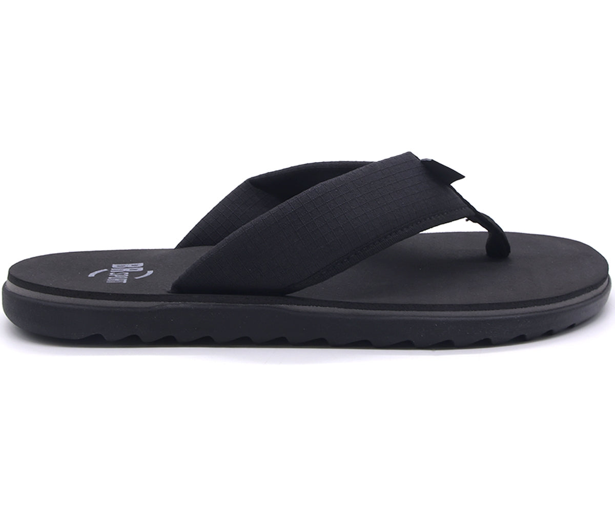 br sport all black flip flops