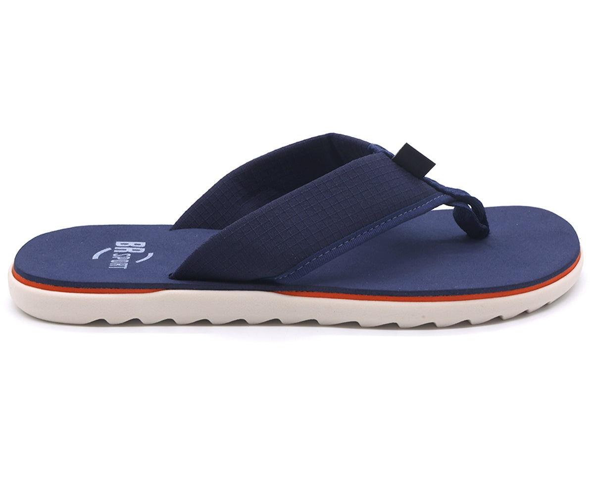 br sport contrast navy flip flops