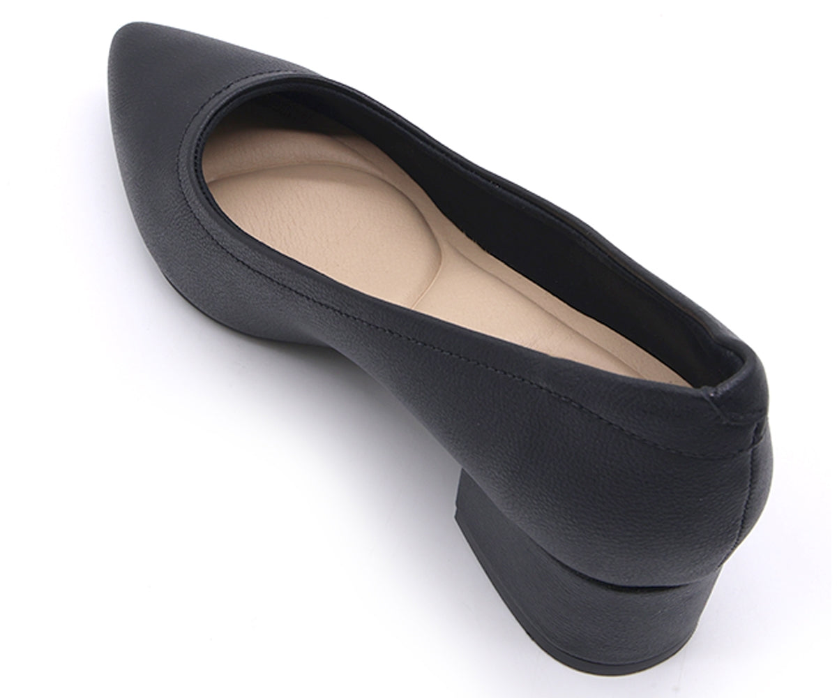 br comfy black block heel stilettos
