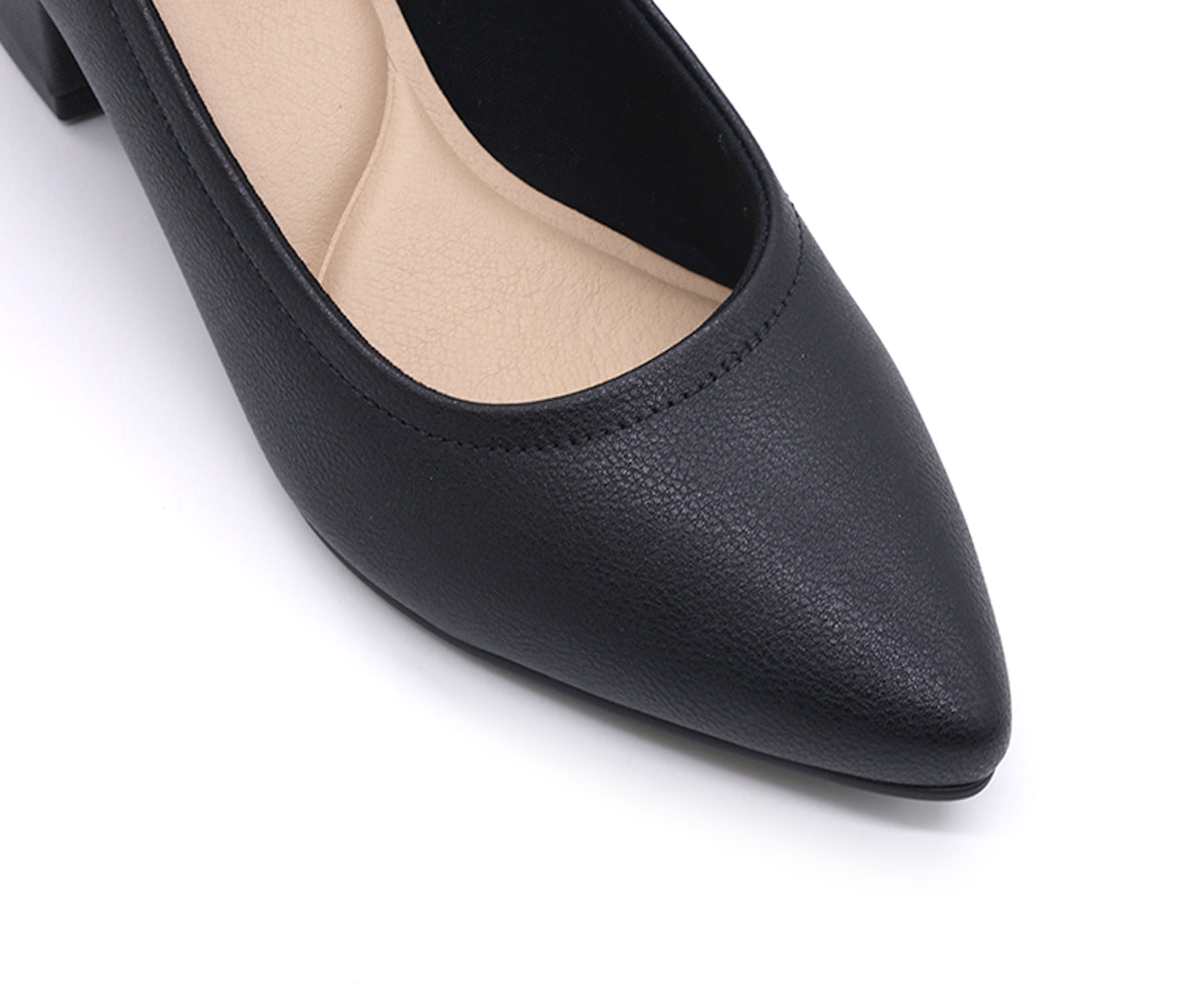 br comfy black block heel stilettos
