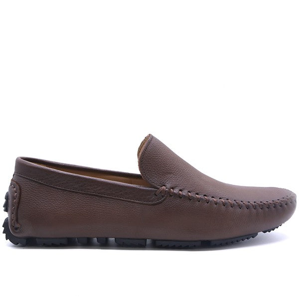 B Premium Chestnut Driving Moccasin in Brown