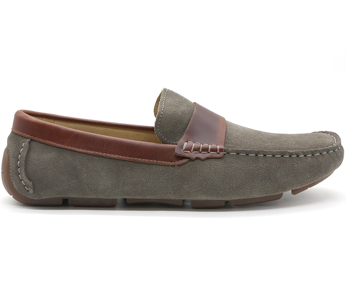 b premium khaki & chestnut moccasins