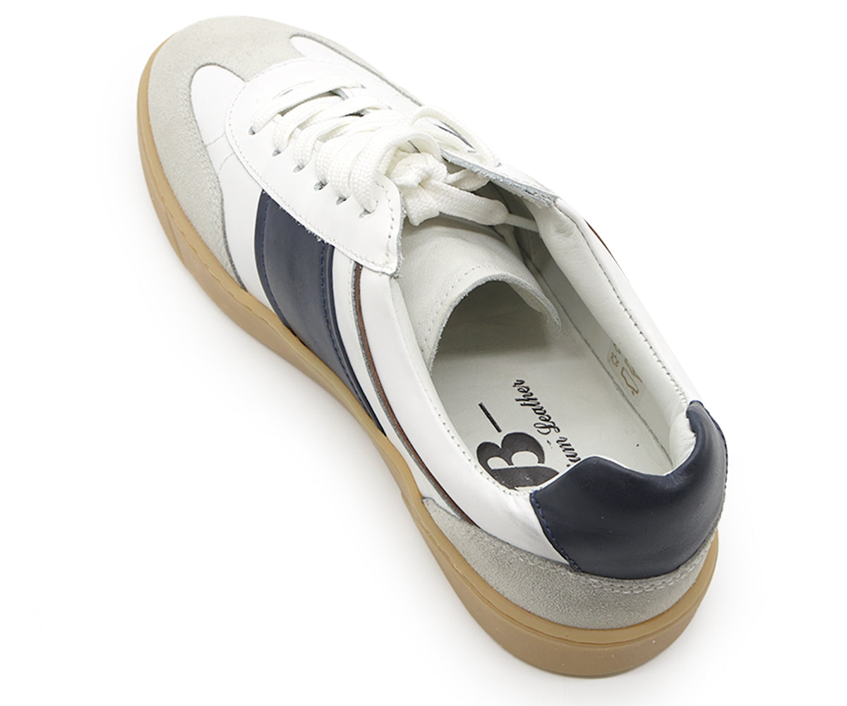 b premium white court leather sneakers
